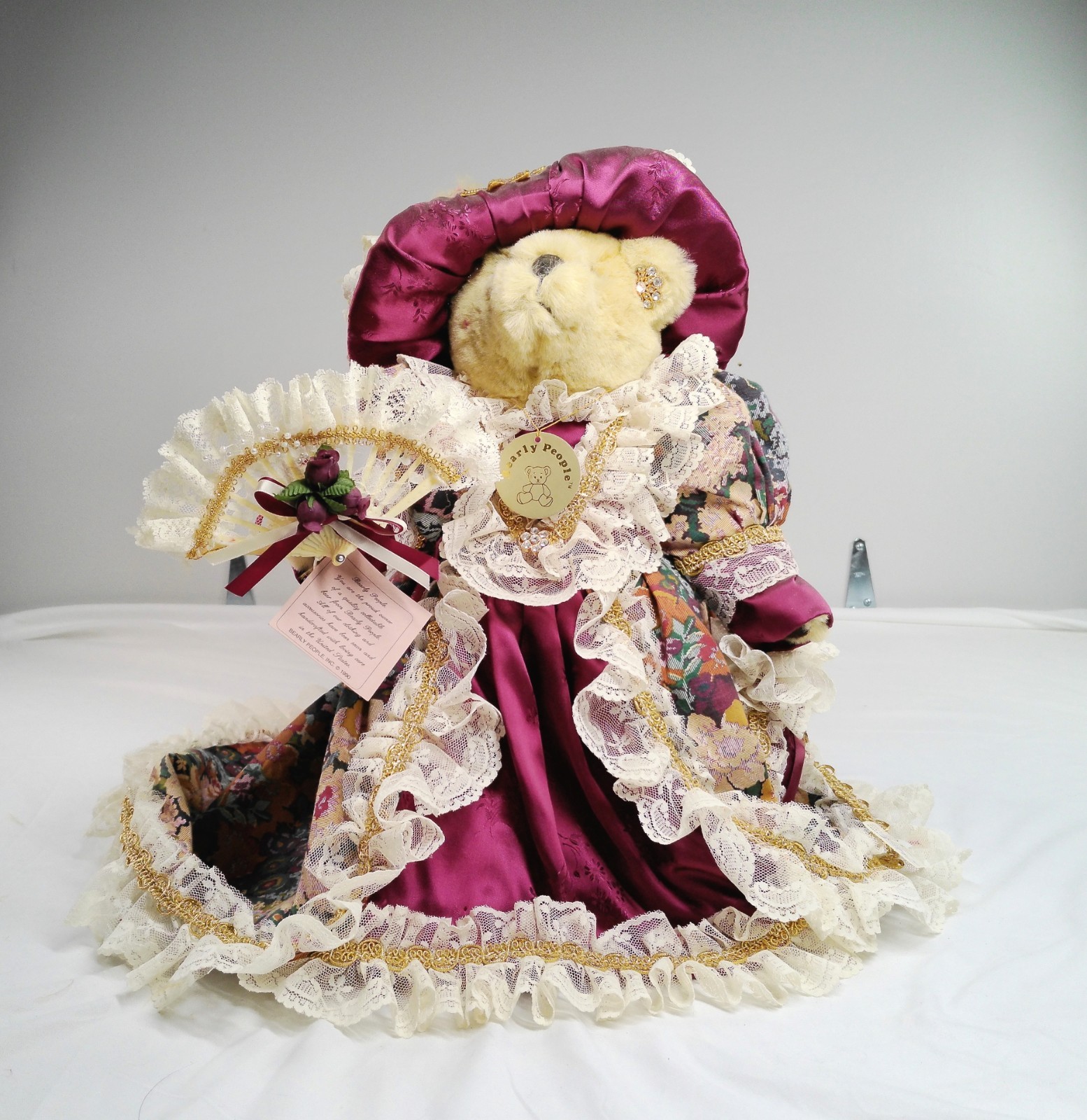 Bearly People Cheryl Barnett “Moulin Rouge” Victorian Teddy Bear Plush Figure