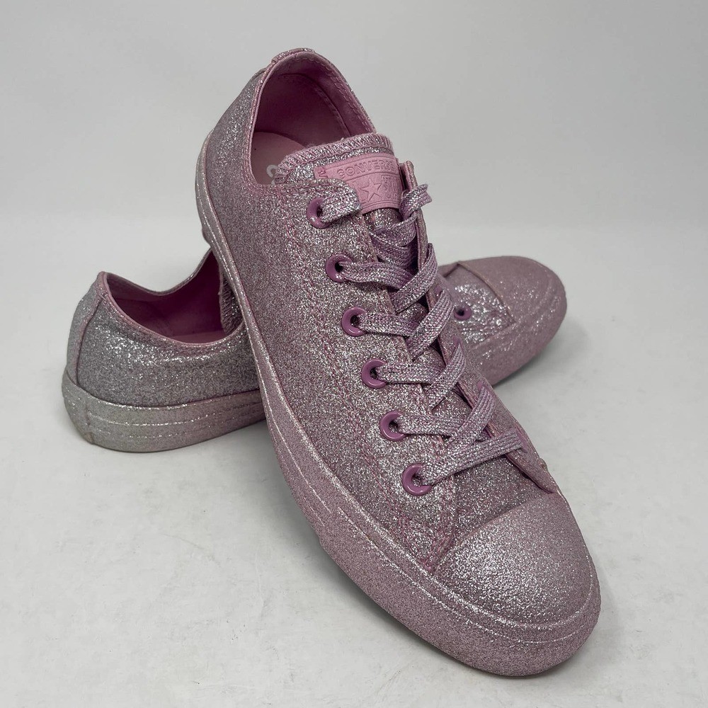 Converse Chuck Taylor All Star Low 'Pink Glitter' Sneakers Womens10 828:K.8.8 thumbnail 10