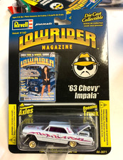 Revell Lowrider Magazine 1963 Chevy Impala Diecast Car White 164 2003 Vintage Revell Lowrider Magazine 1963 Chevy Impala Diecast Car White 164 2003 Vintage