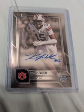 2025 Topps Bowman 1st Keldric Faulk  Inscribed Auto Titans First Round Pick AU
