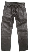 - ENJOY - Herren- LEDERJEANS / Lederhose in dkl.- braun aus Glattleder W33 / L31