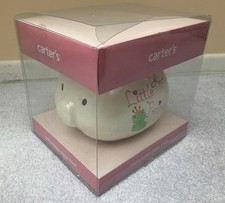 cute present new in box Carter's smiley happy piggy bank little princess ceramic