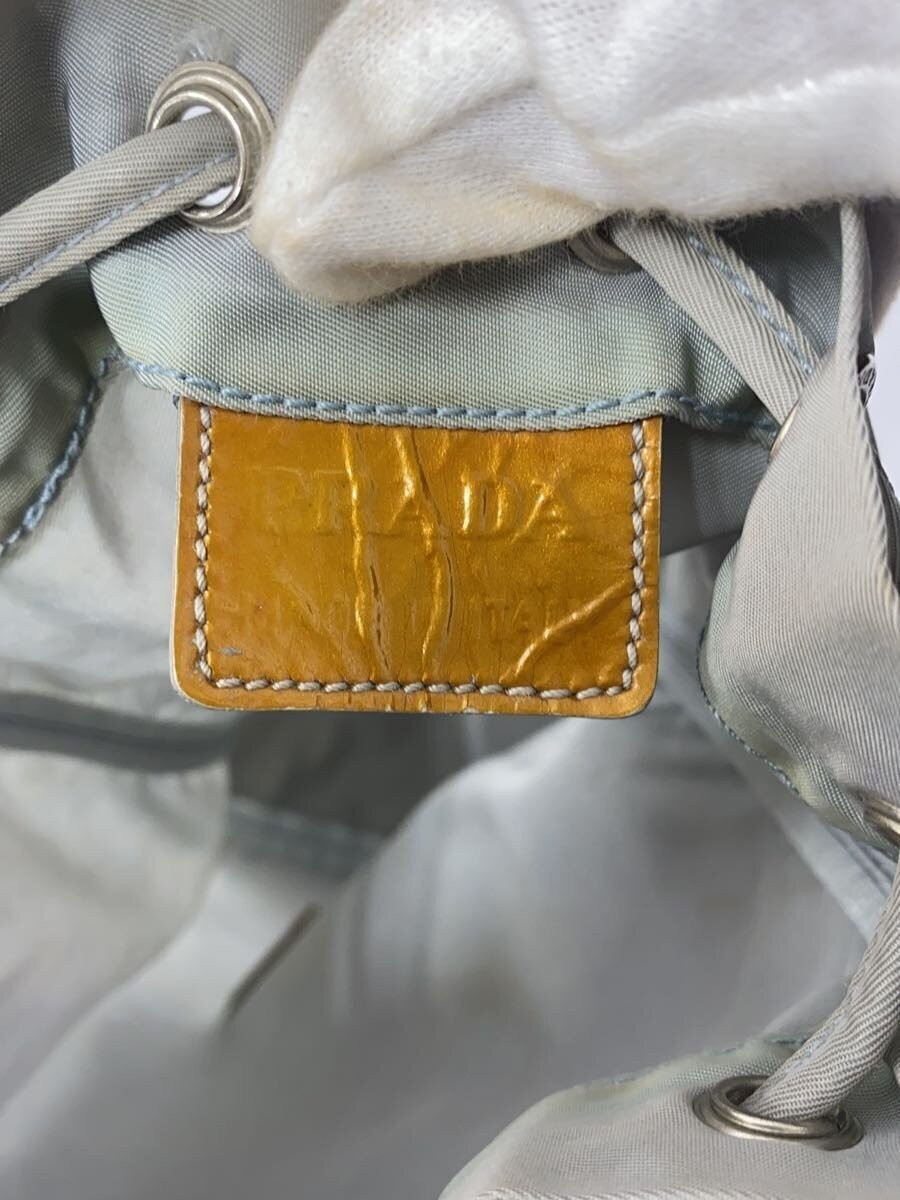 PRADA triangular plate drawstring bag pouch nylon… - image 7