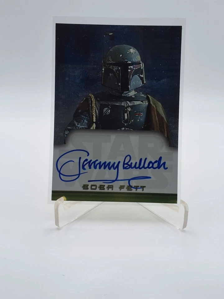 BOBA FETT 2001 Topps "Star Wars Evolution" JEREMY BULLOCK autograph "vintage" - Image 3 of 3