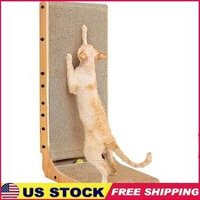L Shaped Cat Scratching Board Durable Cardboard Indoor Multi Functional Toy Ball