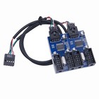 O57 Hub USB 2.0 Interne 1x 9Pin Vers 4x 9Pin Header Splitter Port De Rallonge PC