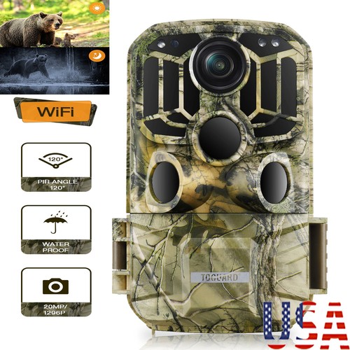 Black Generic Solar Powered Wildlife Camera 24MP 1080p, 2500mAh, Night Vision | UK