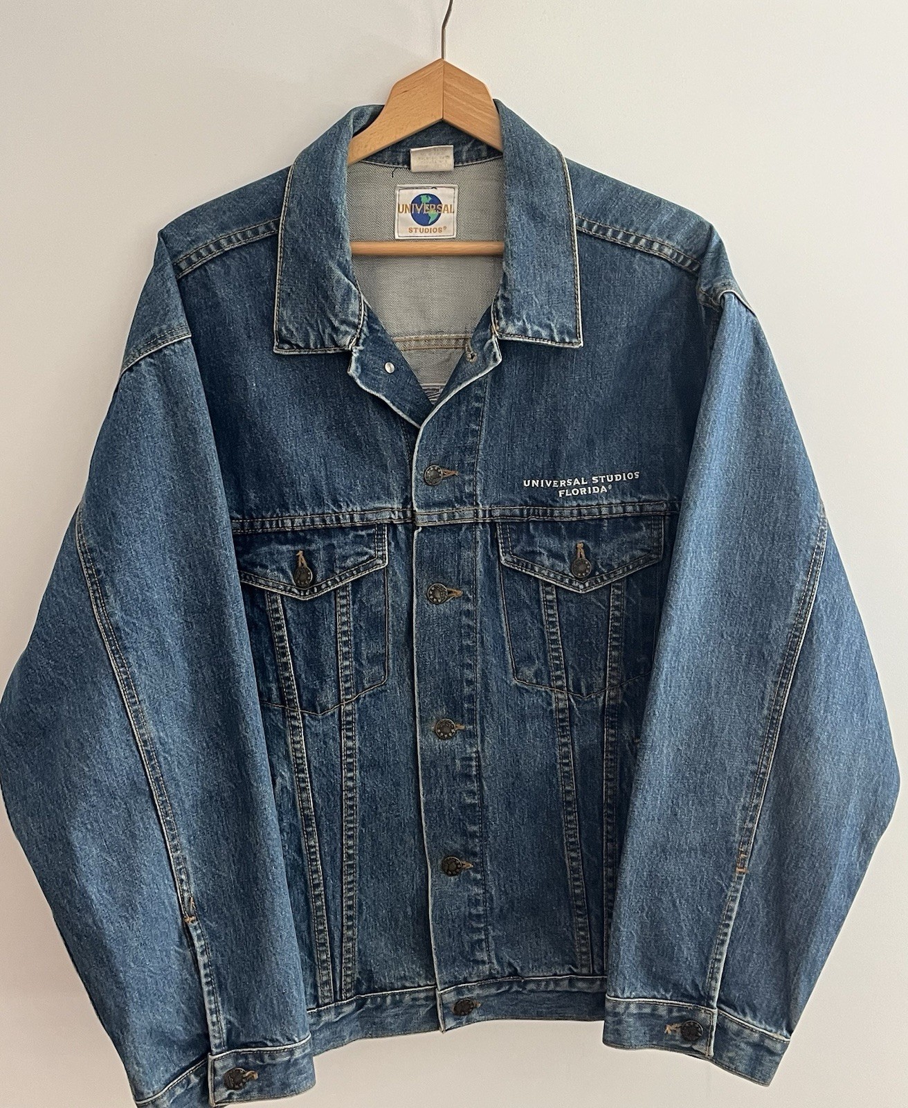 Universal Studios- Back to The Future Denim Jacket (Made In USA Size XL)