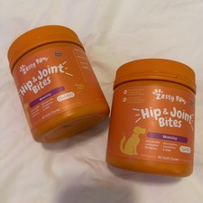  BUNDLE X2 Zesty Paws Hip  Joint Mobility Bites - 90 Chews EX04.27