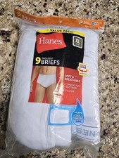 Men  s Hanes XL White Comfort Soft Tagless Briefs NEW 9 Pack Underwear