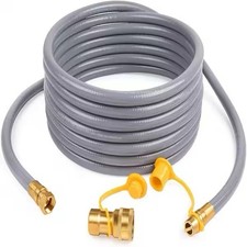 24 ft. 3/8 in. ID Conversion Kit LPG Natural Gas Hose with Quick Connect