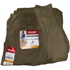 Wranglers Five Star Heritage Mens Relaxed Fit Cargo Pants Low Stretch 42x32 NEW