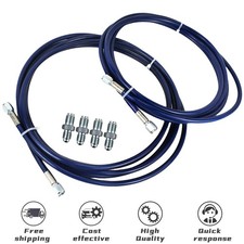 Stainless Rear Flexible Brake Lines Replacement Kit For Honda Civic Ek 1996-2000