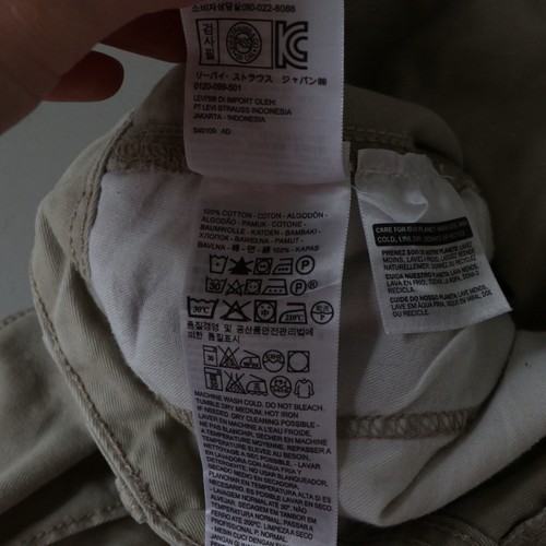 Levi’s Cargo Shorts Mens W32 Combat Utility Walking Work Wear Beige White Tab - Picture 10 of 16