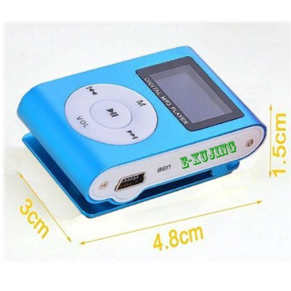 USB Support 32GB Micro SD Digital Music Media Metal Clip LCD Screen MP3 Player - Image 2 of 4