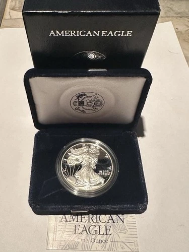 1994-P American Silver Eagle PROOF 1 Oz Silver - Coin & Box & COA Problem Free