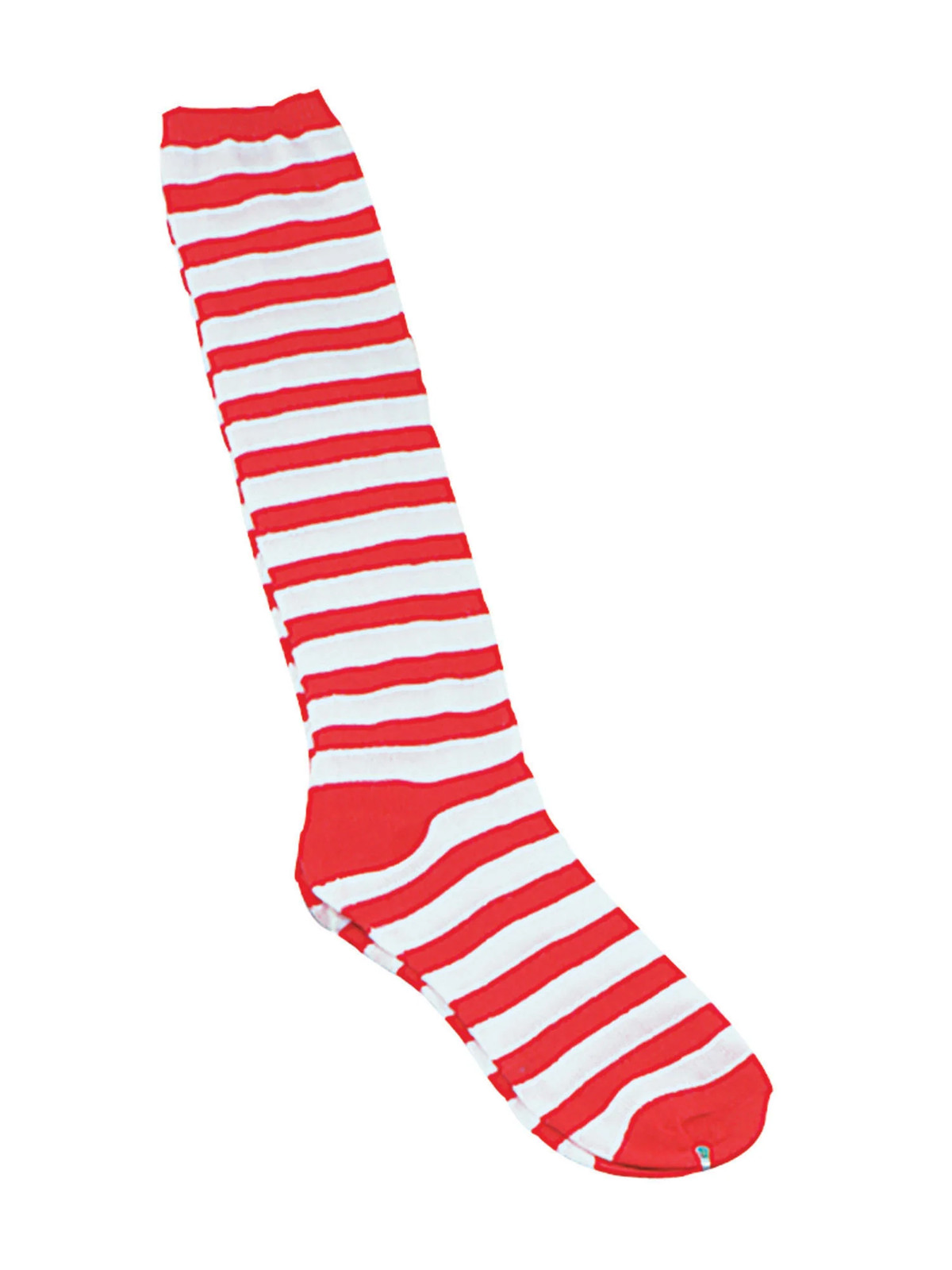 Payaso Calcetines Rojo y Blanco de Rayas Circo Accesorio Disfraz