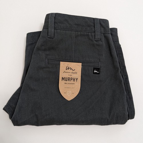 Pantaloncini da passeggio Imperial Motion The Murphy dalla vestibilità classica grigio antracite scuro taglia 28 - Foto 7 di 7