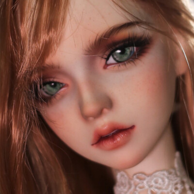 Pretty 1/3 BJD Doll Girl Nude Resin Ball Joint Puppe Eyes Hand Paint Face Makeup