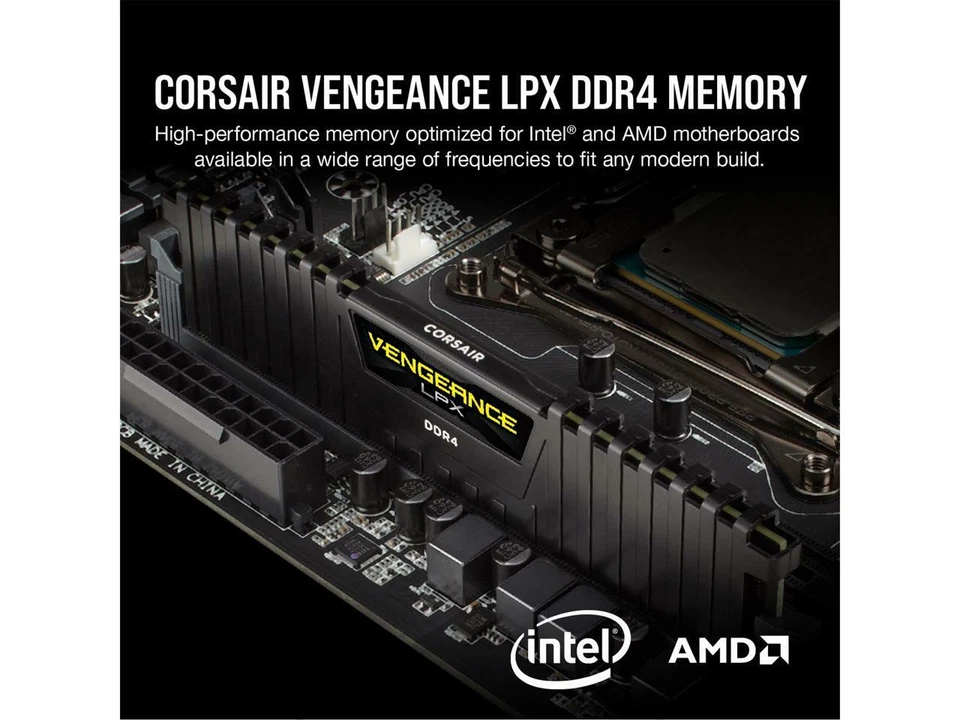 CORSAIR Vengeance LPX (AMD Ryzen Ready) 128GB (4 x 32GB) 288-Pin DDR4 4000 (PC4 - Image 2 of 4