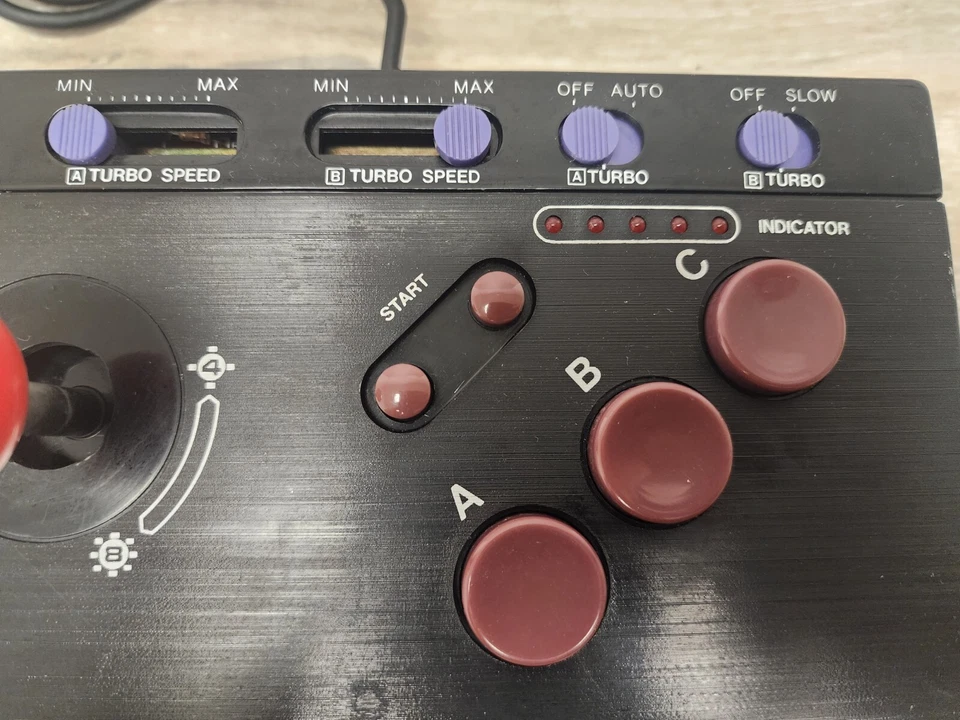 Dempa Micromsoft XE-1SG Joystick For Sega Genesis Mega Drive Tested Works RARE - Image 3 of 4