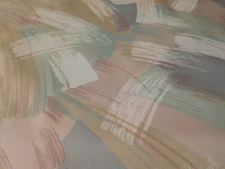 PASTEL CONTEMPORARY fabric upholstery drapery New 54" vintage cotton BTY Sth Sea