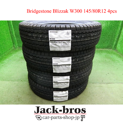 Bridgestone W300 145/80R12 4pcs NEW Snow Studless Winter tires | eBay