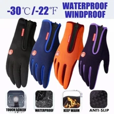 Winter Warm Gloves Waterproof Windproof Anti-Slip Touch Screen Thermal Gloves