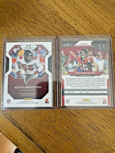 2020 Prizm Football Keith Brooking Sensational Signatures Auto & Red Prizms - Picture 4 of 4