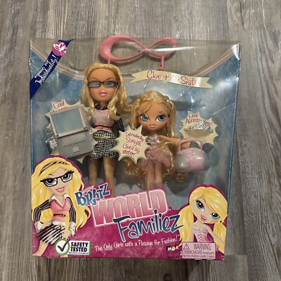 Bratz World Familiez - Cloe + Her Sister (Sonya) NIB Read
