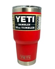 Vaso Yeti Rambler 30oz con tapa MagSlider rojo rescate*NUEVO*