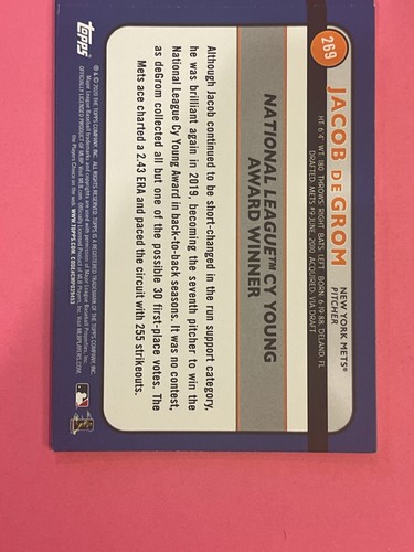 JACOB DeGROM Card Collection - Pick Your Card Base Inserts Parallels Refractors - Picture 31 of 41