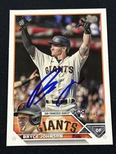 BRYCE JOHNSON 2023 Topps Series 2 Two CARD RC #571 Signed Autographed Auto
