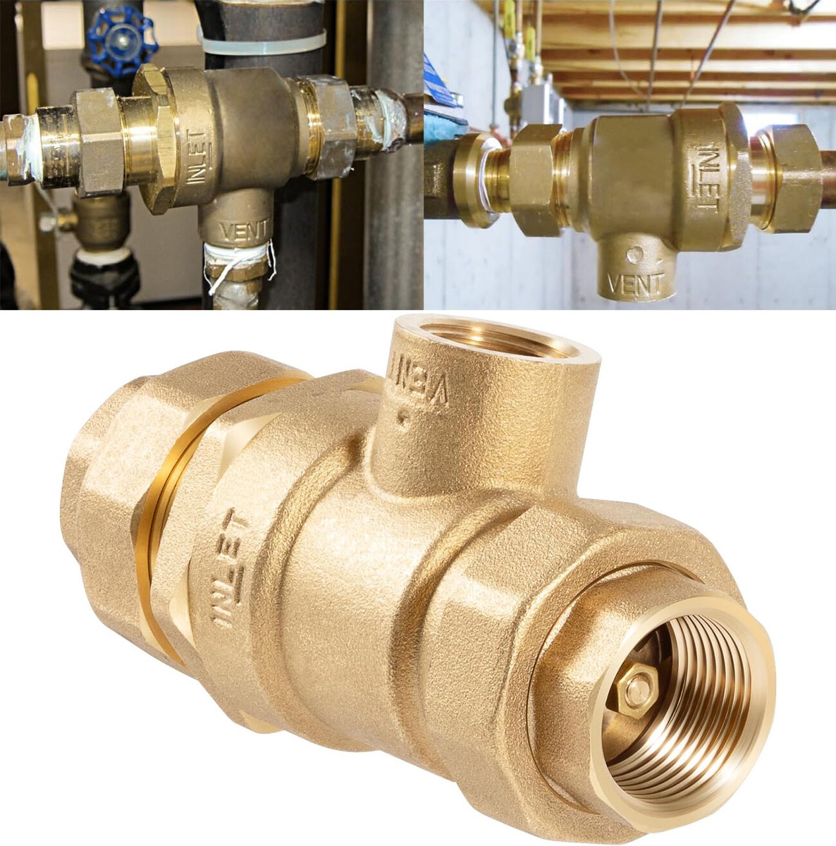 3/4 in. Lead-Free Brass MPT Dual Check Valve-LF7U2-2 3/4 - The Home Depot 3/4 in. Lead-Free Brass MPT Dual Check Valve-LF7U2-2 3/4 - The Home Depot