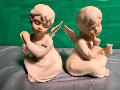 HOMCO ANGELS con rosa, 1 albero di salice miss you + angelo Hallmark con cuore (2 firmati)- - Foto 2 di 10