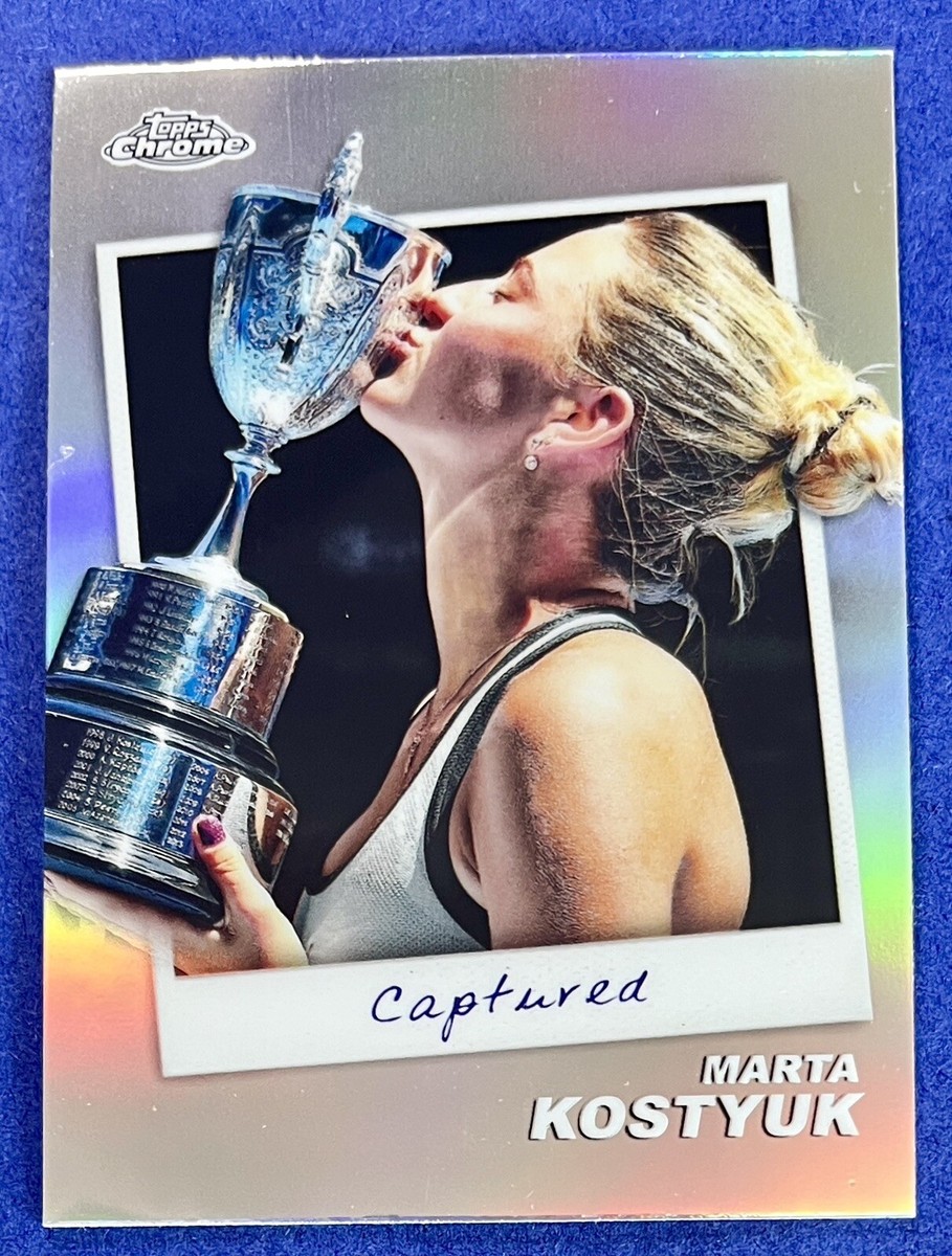 その他 Topps ty Tennis Marta Kostyuk Marta Kostyuk 2024 Topps Chrome Tennis CAPTURED REFRACTOR INSERT