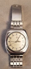 VTG 1970's RADO Rising Star, Men's Silver dial, bracelet, date, 36mm SWISS