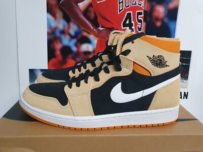 Nike Air Jordan 1 High Zoom CMFT Pumpkin Spice Herren UK 9,5 EUR 44,5 (CT0978 200