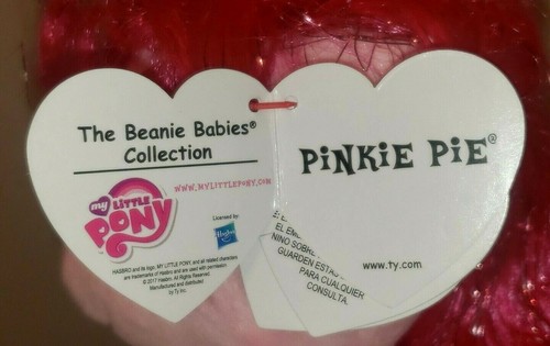 Ty Beanie Baby - PINKIE PIE Sparkle (My Little Pony) 7" MWMTs Stuffed Animal Toy - Picture 7 of 12