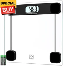 Bathroom Scale for Body Weight, Highly Accurate Digital Weighing Scale with Larg