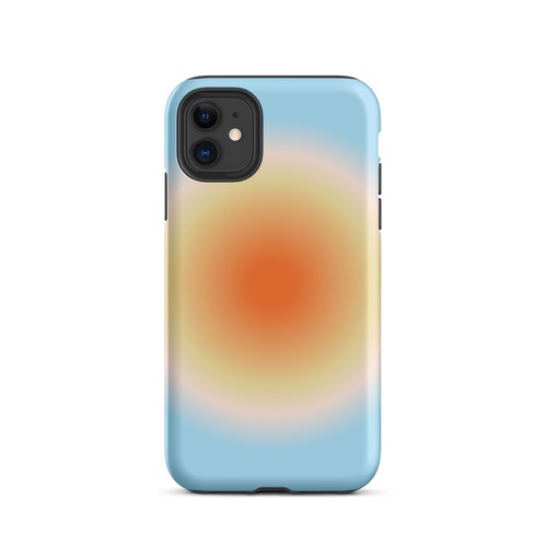 Orange Blue Aura Gradient iPhone Case For iPhone 15 Plus 14 Pro Max 12 13 11 - Picture 3 of 3