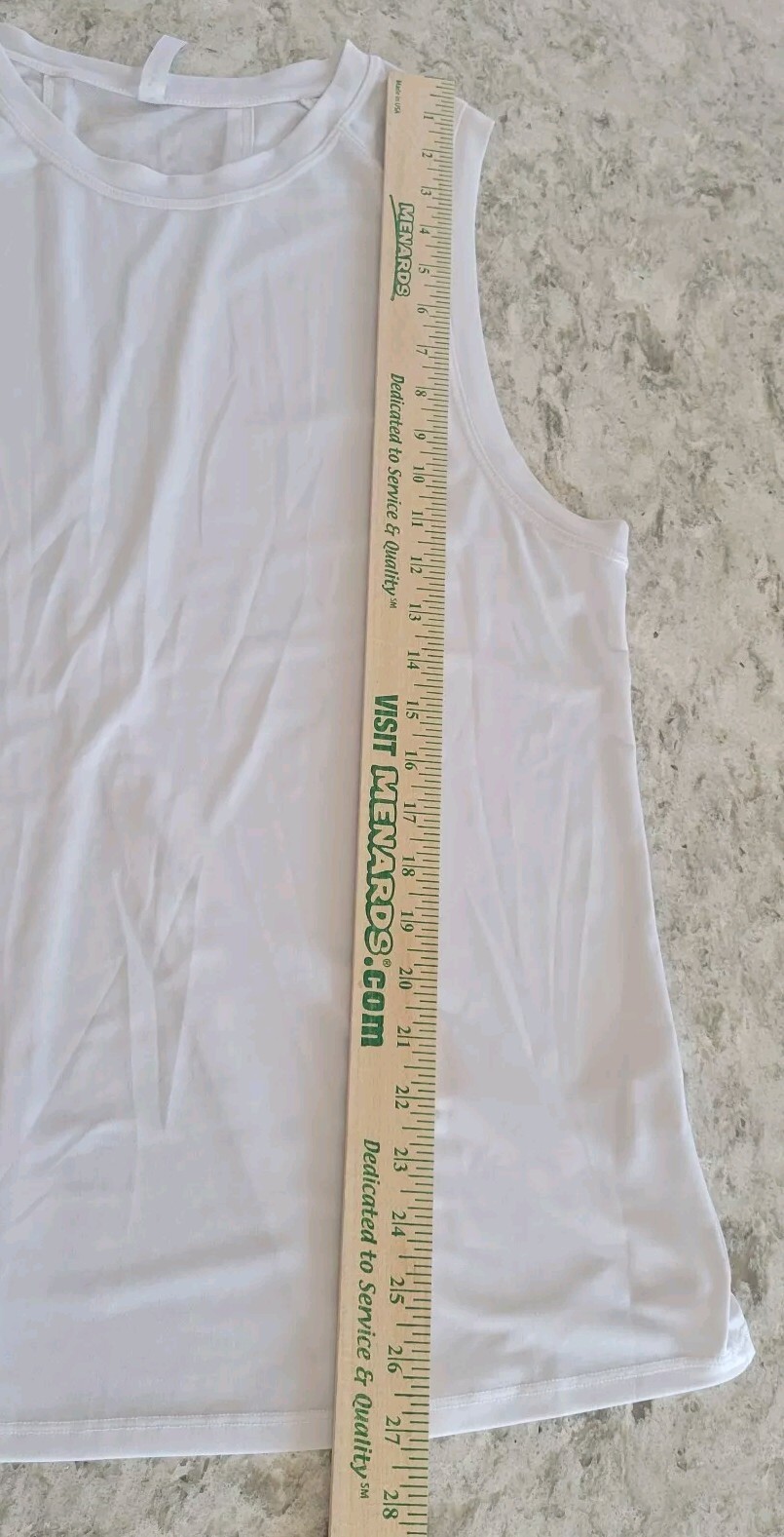 Fabletics White Workout Activewear Sleeveless Tan… - image 8