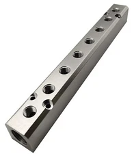 8 Way Diffuser Manifold Air Distribution Block Compressed Air Manifold Air Di...