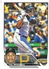 CAL MITCHELL RC 2023 Topps Series 1 Base Rookie Card #313 Pittsburgh Pirates