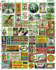 N031 DAVE'S DECALS  N SCALE EARLY 20TH CENTURY STEAM ERA ADVERTISING SIGNAGE