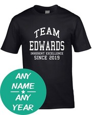 Surname Mens T-Shirt Team Clan All Any Gift Name Family Birthday Custom Year Age