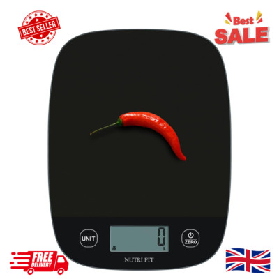 Ultradünne digitale Küchenwaage 5 kg, multifunktionale, präzise Tiernahrungswaage