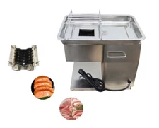 Meat Cutter Commercial 15mm Meat Cutting Machine 250KG/H 0.59" Thickness Cutter