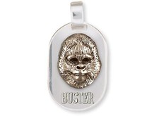 Gorilla Jewelry Sterling Silver And Yellow Bronze Handmade Gorilla Pendant  GL6-