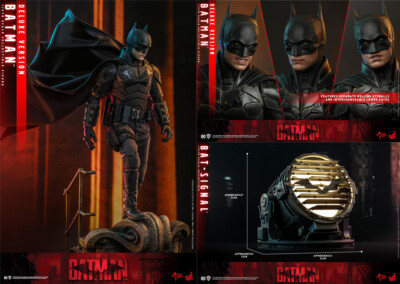 Hot Toys MMS641 THE BATMAN And Bat Signal 1/6 Deluxe Ver Action